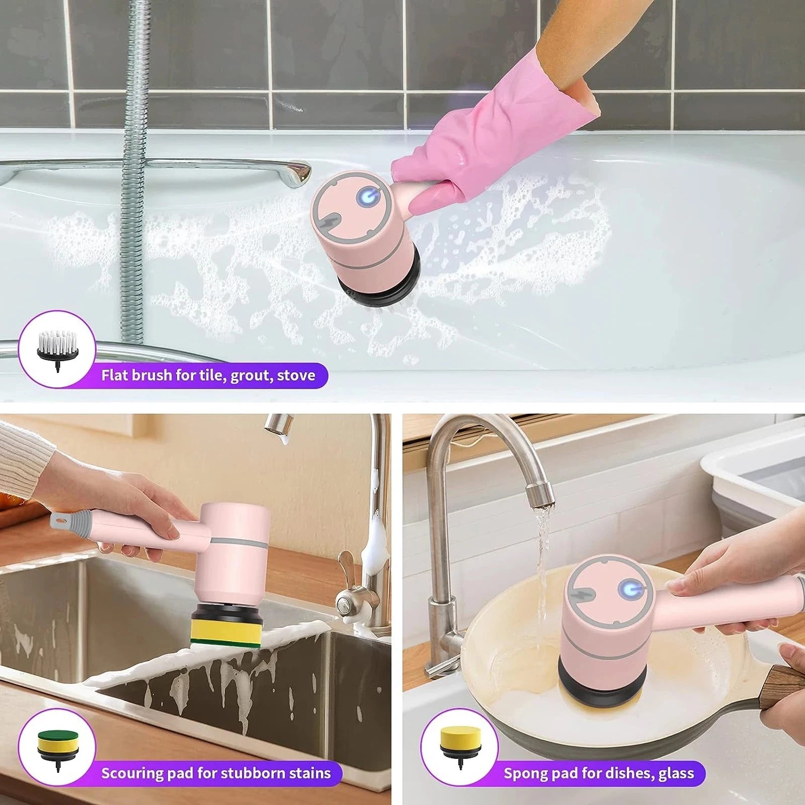 Automatic Wireless Dishwashing Brush